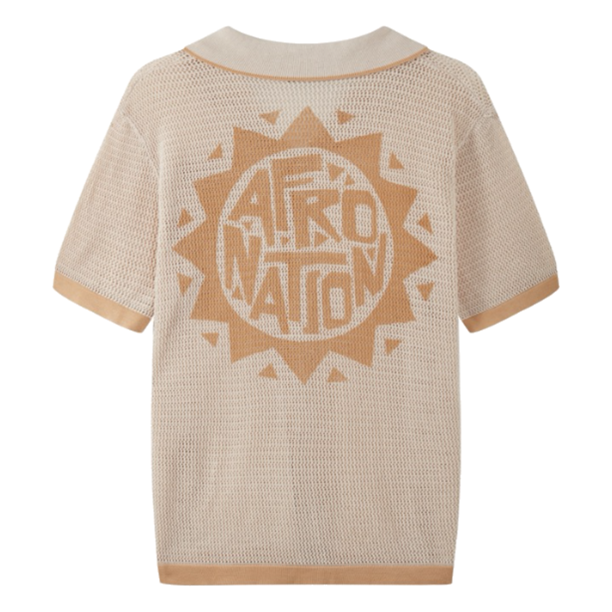 Crochet knit shirt, back