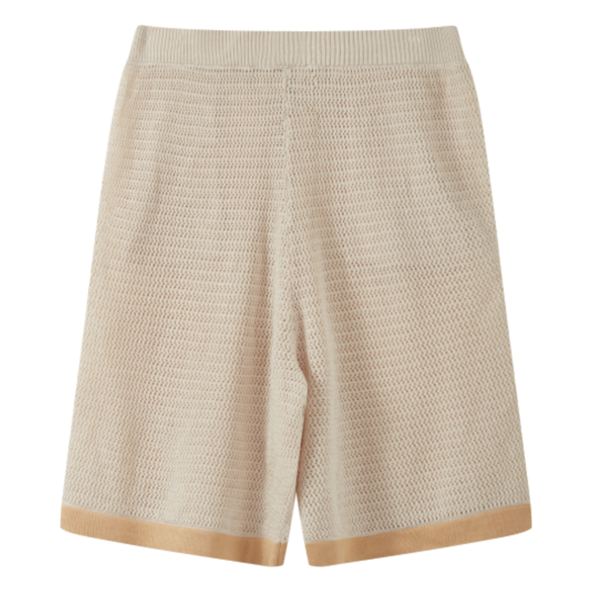 Crochet knit shorts, back