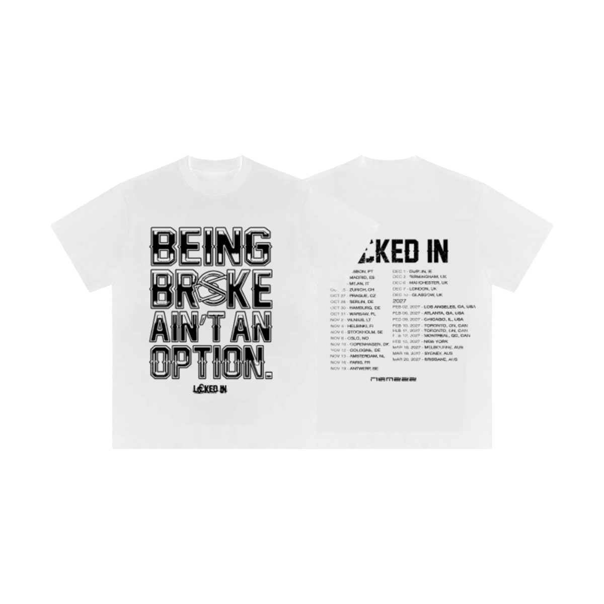 Tour tee, white